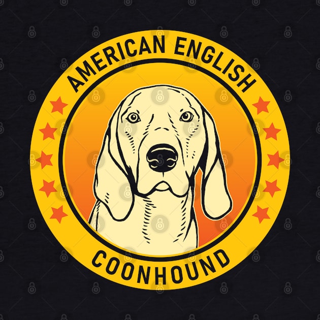 American English Coonhound Dog Portrait by millersye